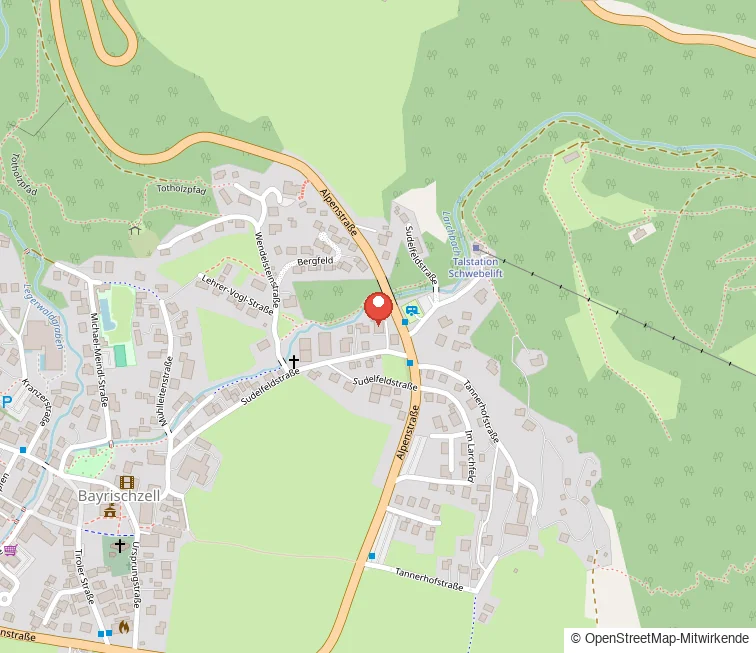 Karte: Sudelfeldstraße 33, 83735 Bayrischzell